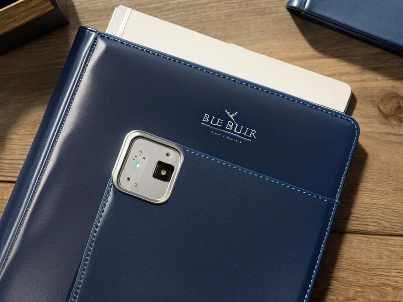A physical identity theft recovery binder next to a modern smartphone security alert.