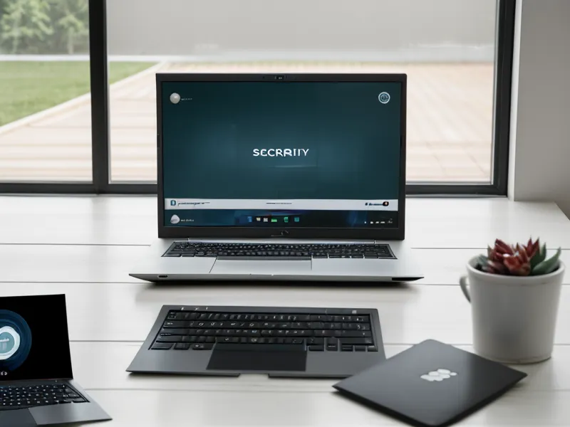 The Norton 360 security dashboard visible on a laptop in a home setting.