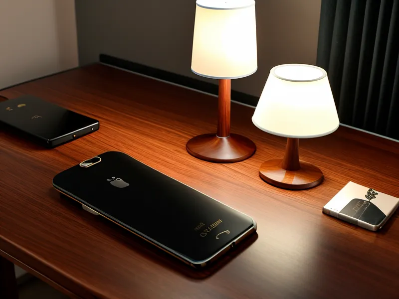 A smartphone showing a security alert notification on a desk next to a laptop.