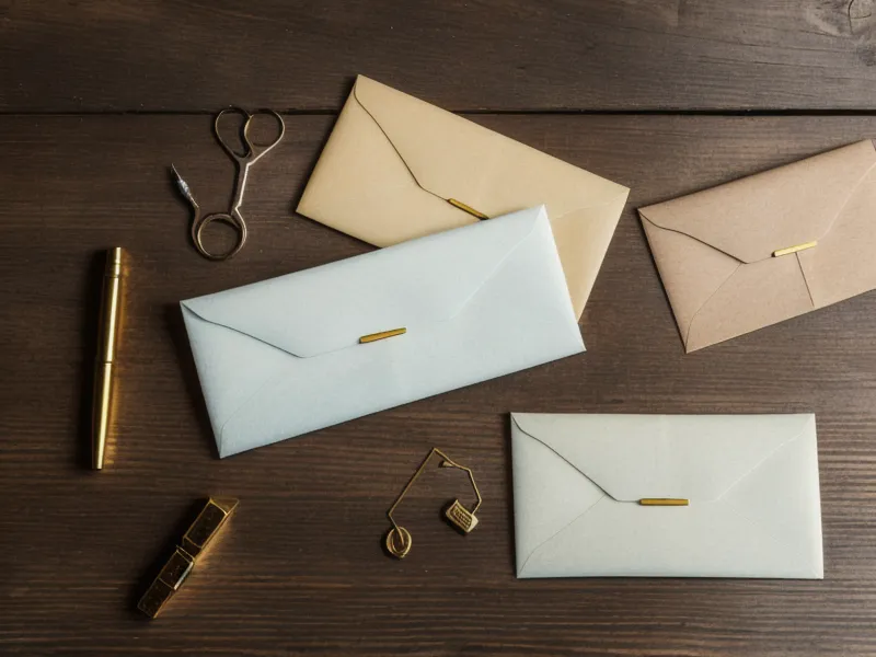 Envelopes from the three major credit bureaus stacked on a wooden table.