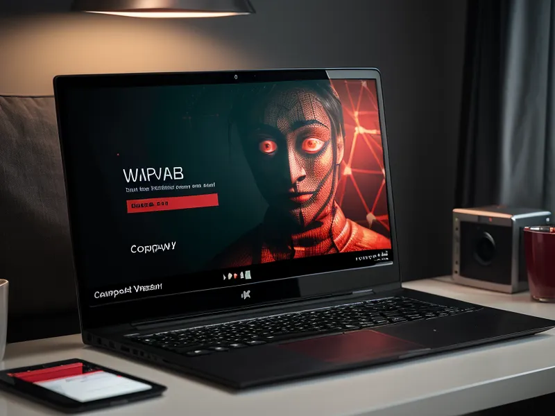 A dark web alert notification appearing on a computer screen
