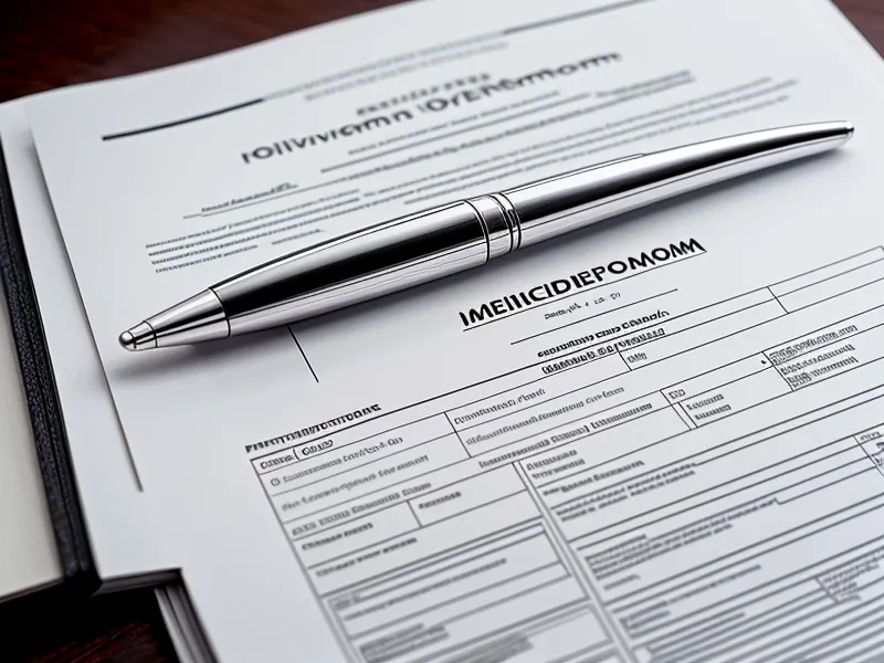 A stack of IRS Identity Theft Affidavit forms with a silver pen.