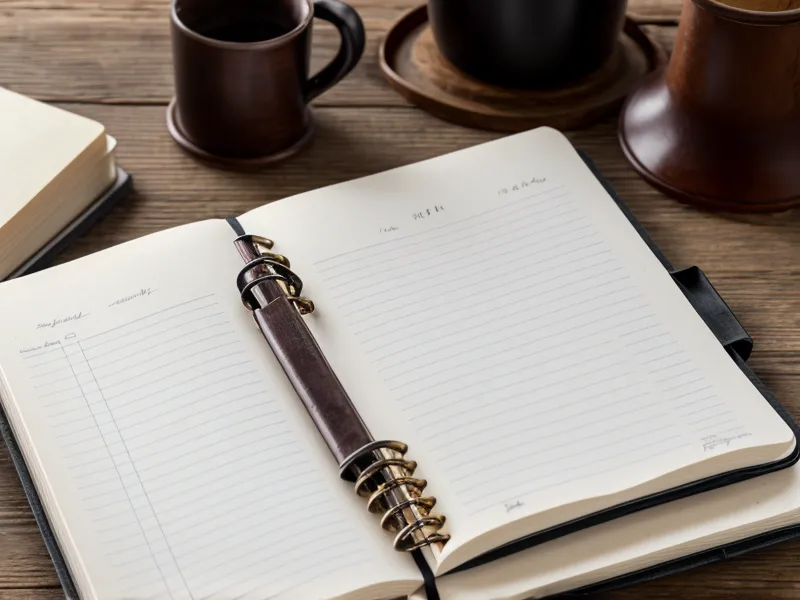 A handwritten log of data breaches next to a fraud recovery binder.