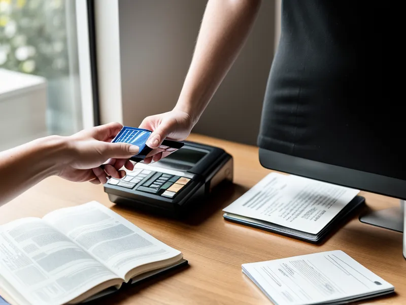 A close-up of a hand inspecting a card reader for signs of tampering.