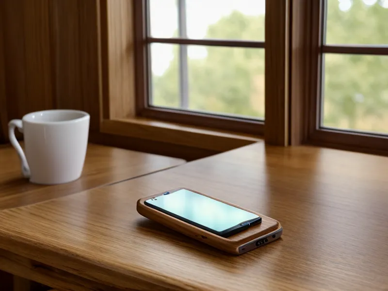 A smartphone on a table displaying a security alert notification.