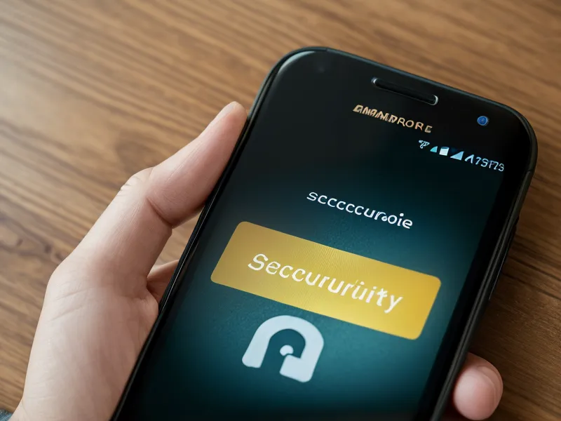 A smartphone showing a security alert next to reading glasses.