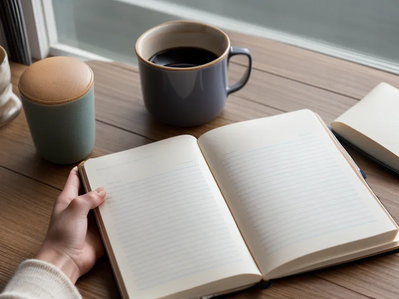 A handwritten notebook showing a budget audit for identity protection services