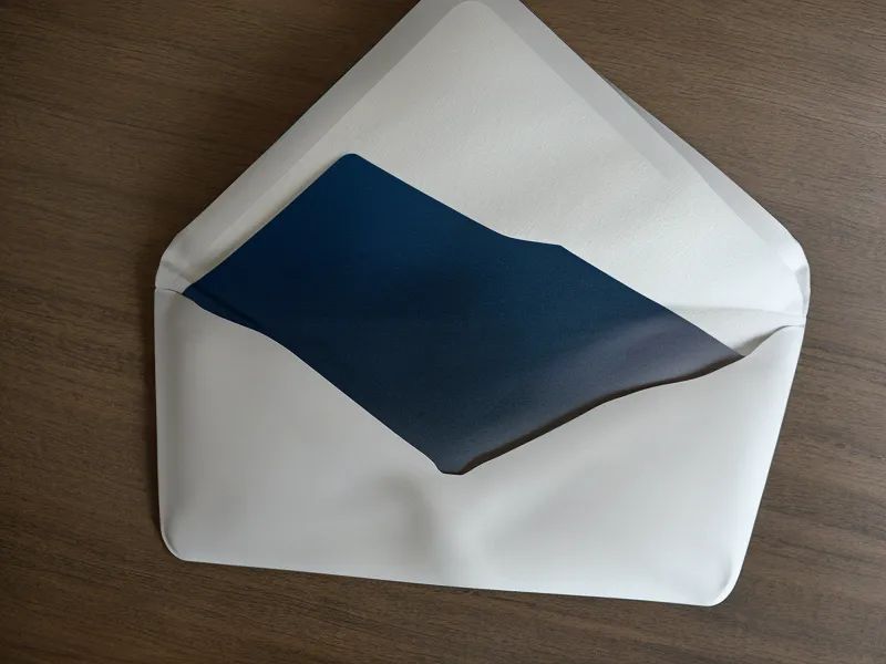 A close-up of a data breach notification letter on a wooden surface.