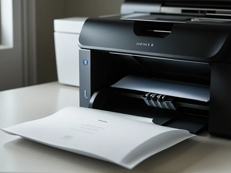 An identity theft report being printed late at night in a home office.